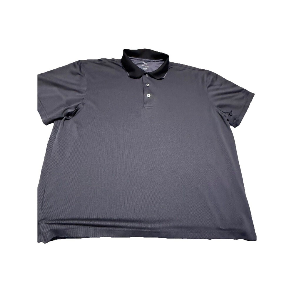 George Polo Shirt Men's Short Sleeve Black Casual Adult Size XL